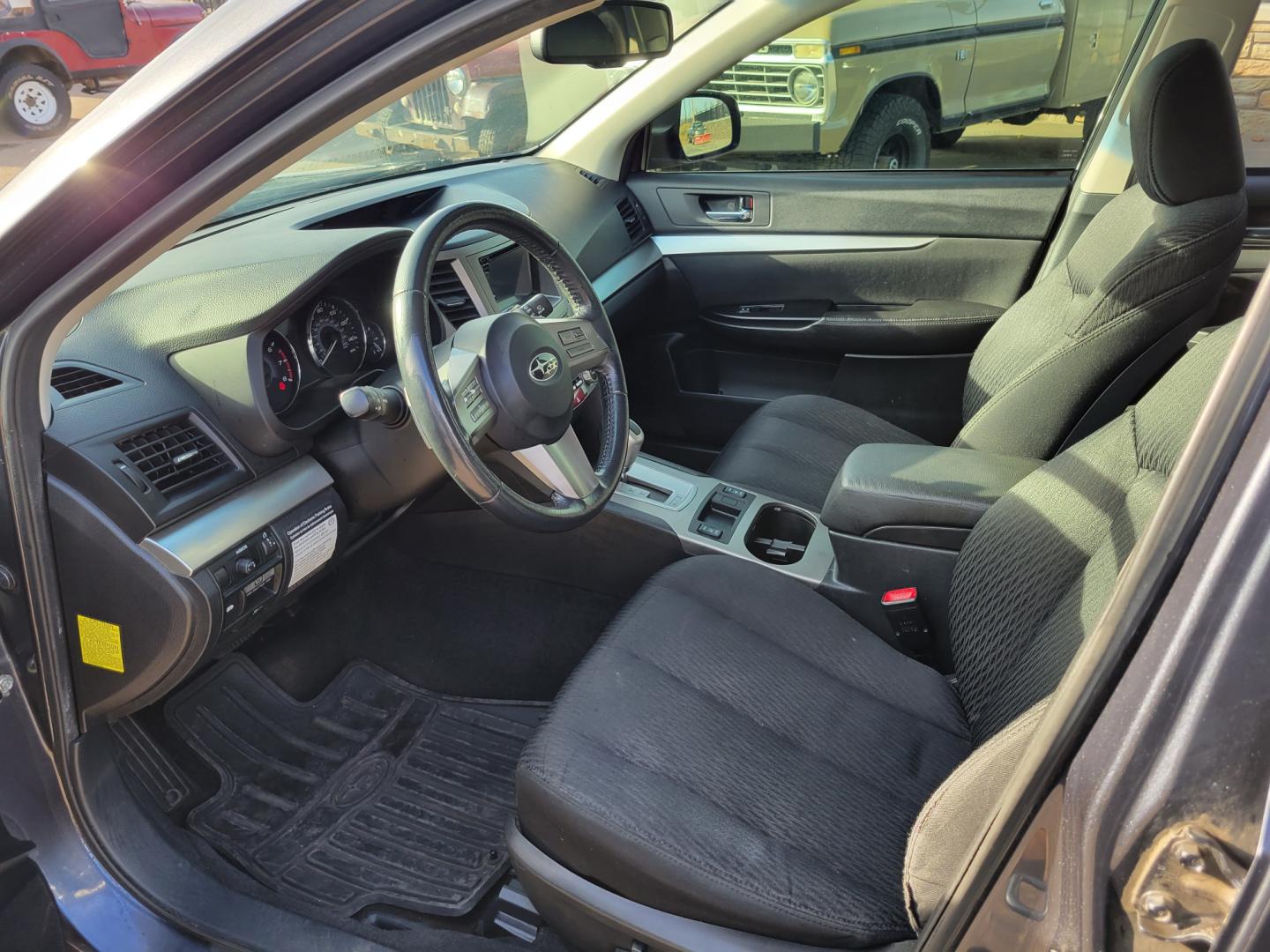 2010 Grey /Blue Subaru Outback Premium (4S4BRBCC7A3) with an 2.5L engine, Automatic transmission, located at 450 N Russell, Missoula, MT, 59801, (406) 543-6600, 46.874496, -114.017433 - Automatic Transmission. Power Drivers Seat. Heated Seats. Air. Cruise. Tilt. AM FM CD. Bluetooth. Newer All Season Tires. Tow Hitch. - Photo#12